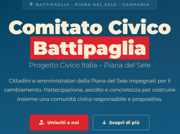 Progetto Civico Italia si radica nel Salernitano: nuovi comitati e candidature alle elezioni